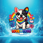 Love is love Frenchie - Clothing