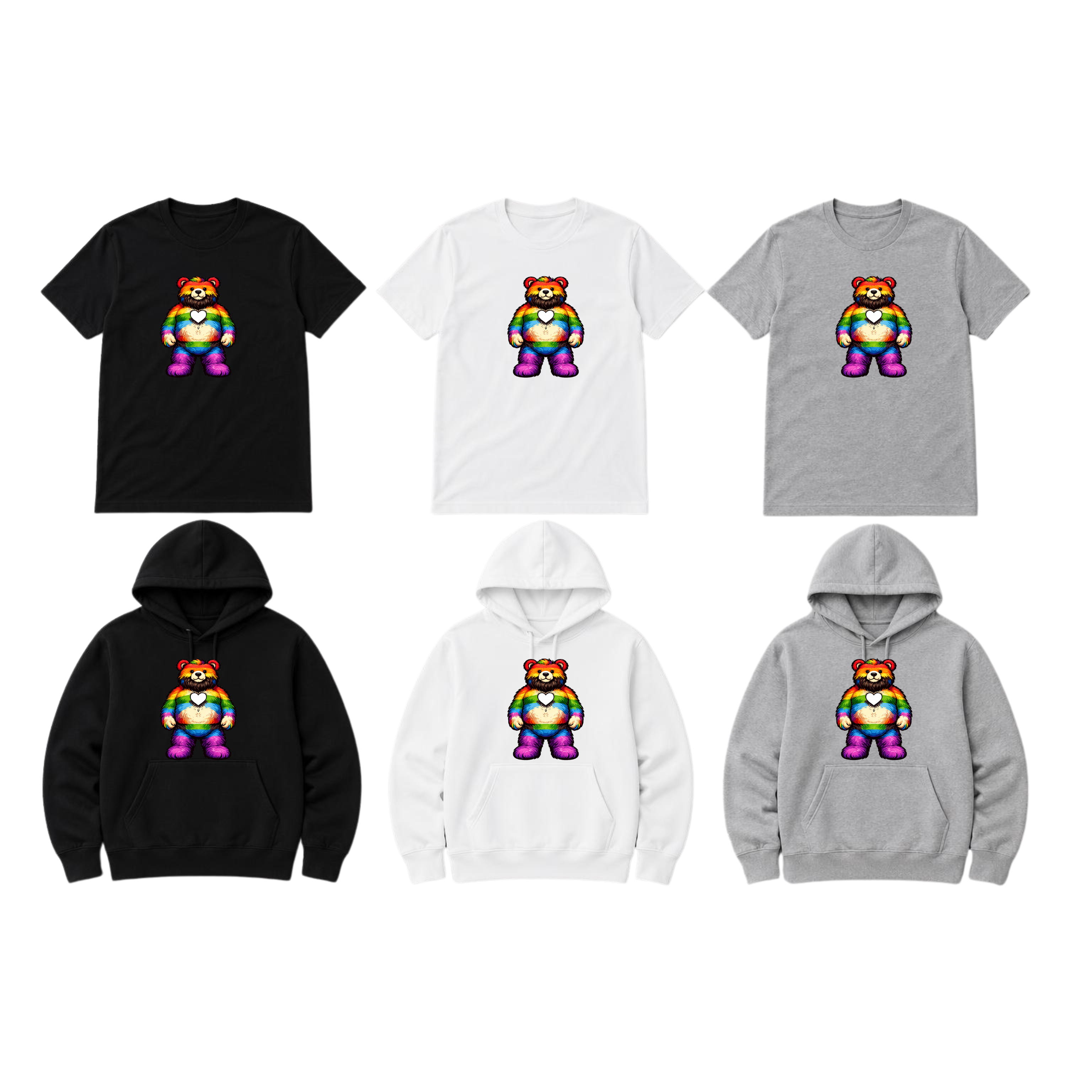 Rainbow Daddy Bear - Clothing