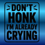 Don't Honk! I'm Already Crying - Decal
