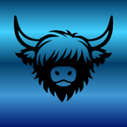 Highland Cow Head - Decal