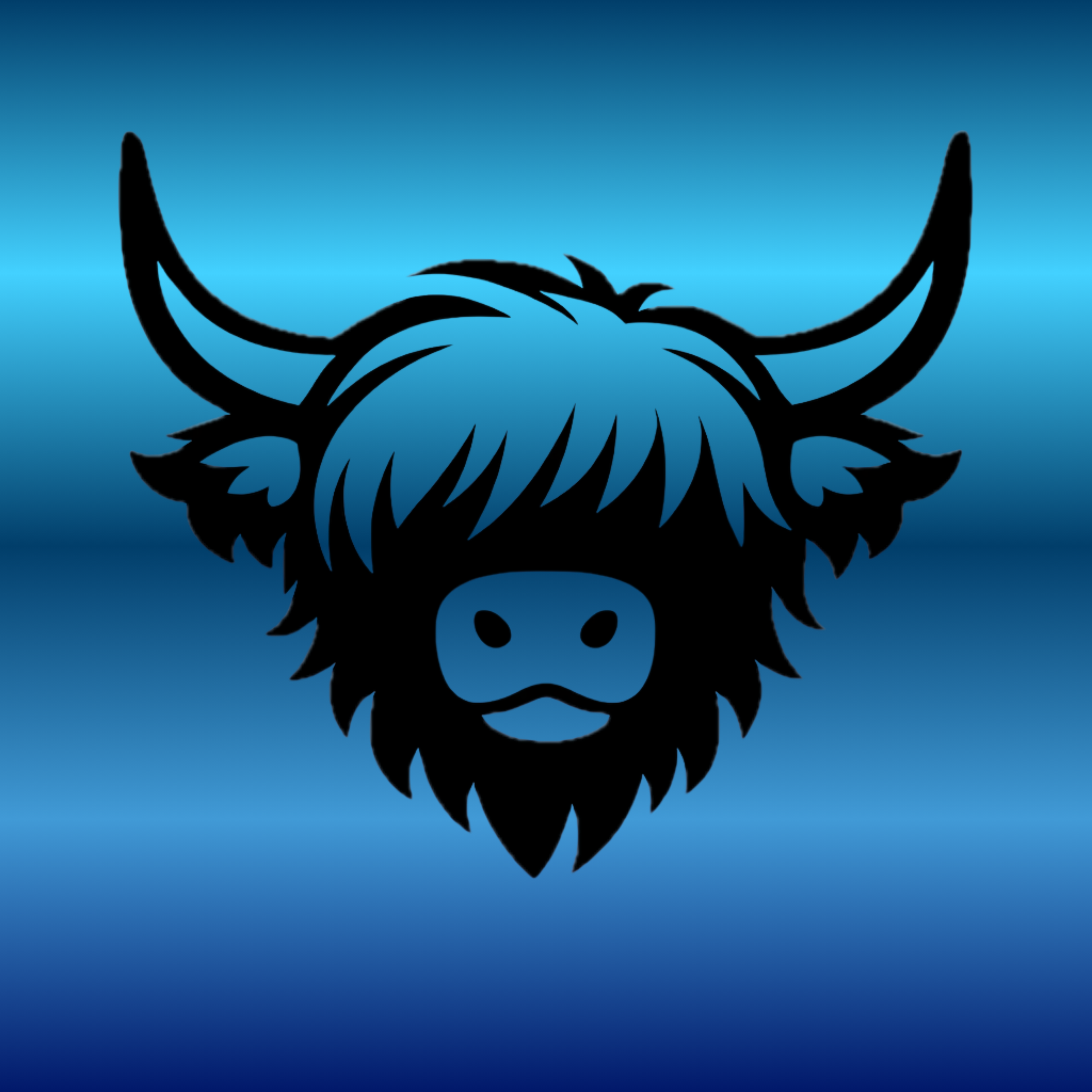 Highland Cow Head - Decal