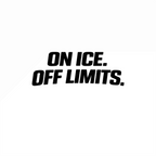 Black text 'ON ICE. OFF LIMITS.' on a white background